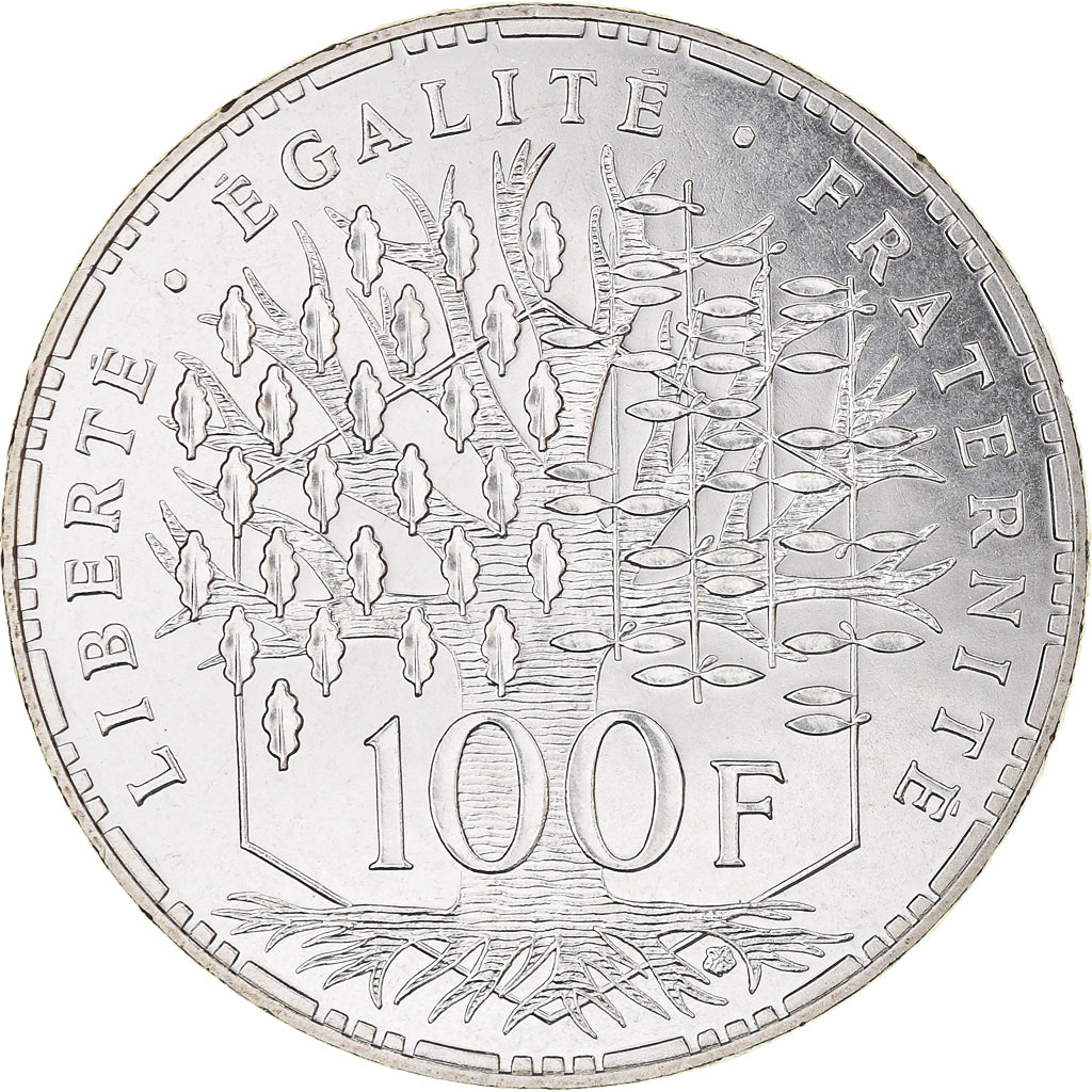 Coin, France, Panthéon, 100 Francs, 1982, Paris, FDC, MS(65-70), Silver