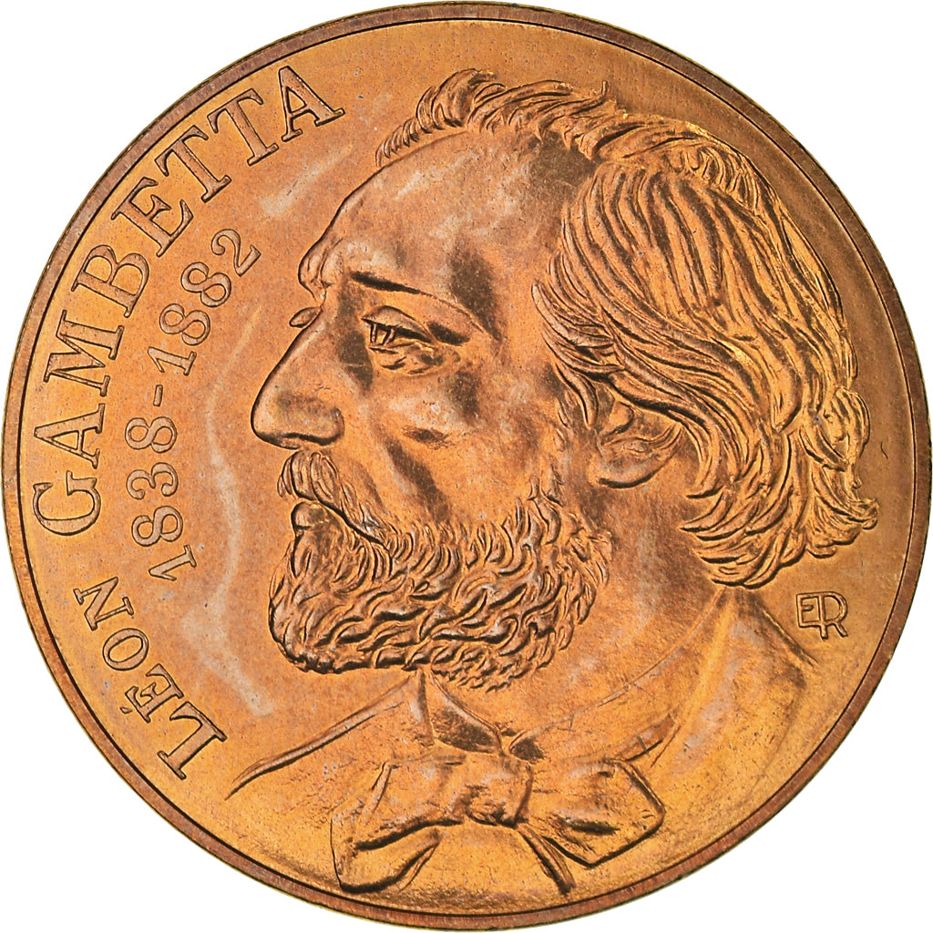 Coin, France, Gambetta, 10 Francs, 1982, Paris, FDC, MS(65-70), Nickel-Bronze