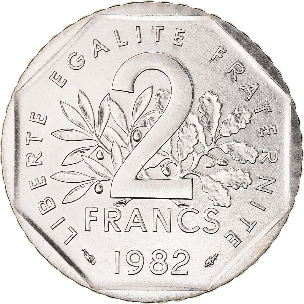 Coin, France, Semeuse, 2 Francs, 1982, FDC, MS(65-70), Nickel, KM:942.1