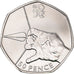 Coin, Great Britain, Elizabeth II, Archery, 50 Pence, 2011, British Royal Mint