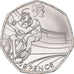 Coin, Great Britain, Elizabeth II, Cycling, 50 Pence, 2011, British Royal Mint