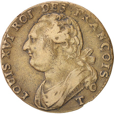 Francia, 12 deniers françois, 12 Deniers, 1792, Nantes, BB, Bronzo, KM:600.1...