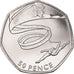Moneta, Gran Bretagna, Elizabeth II, Gymnastics, 50 Pence, 2011, British Royal