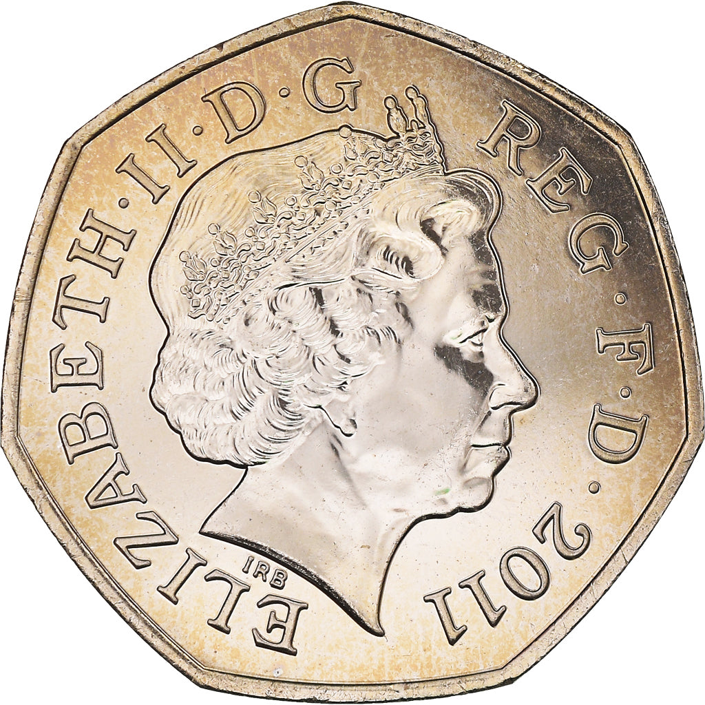 Moneta, Gran Bretagna, Elizabeth II, Gymnastics, 50 Pence, 2011, British Royal
