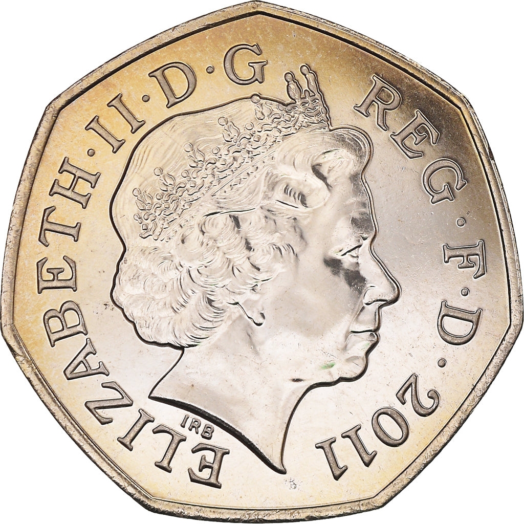 Münze, Großbritannien, Elizabeth II, Triathlon, 50 Pence, 2011, British Royal