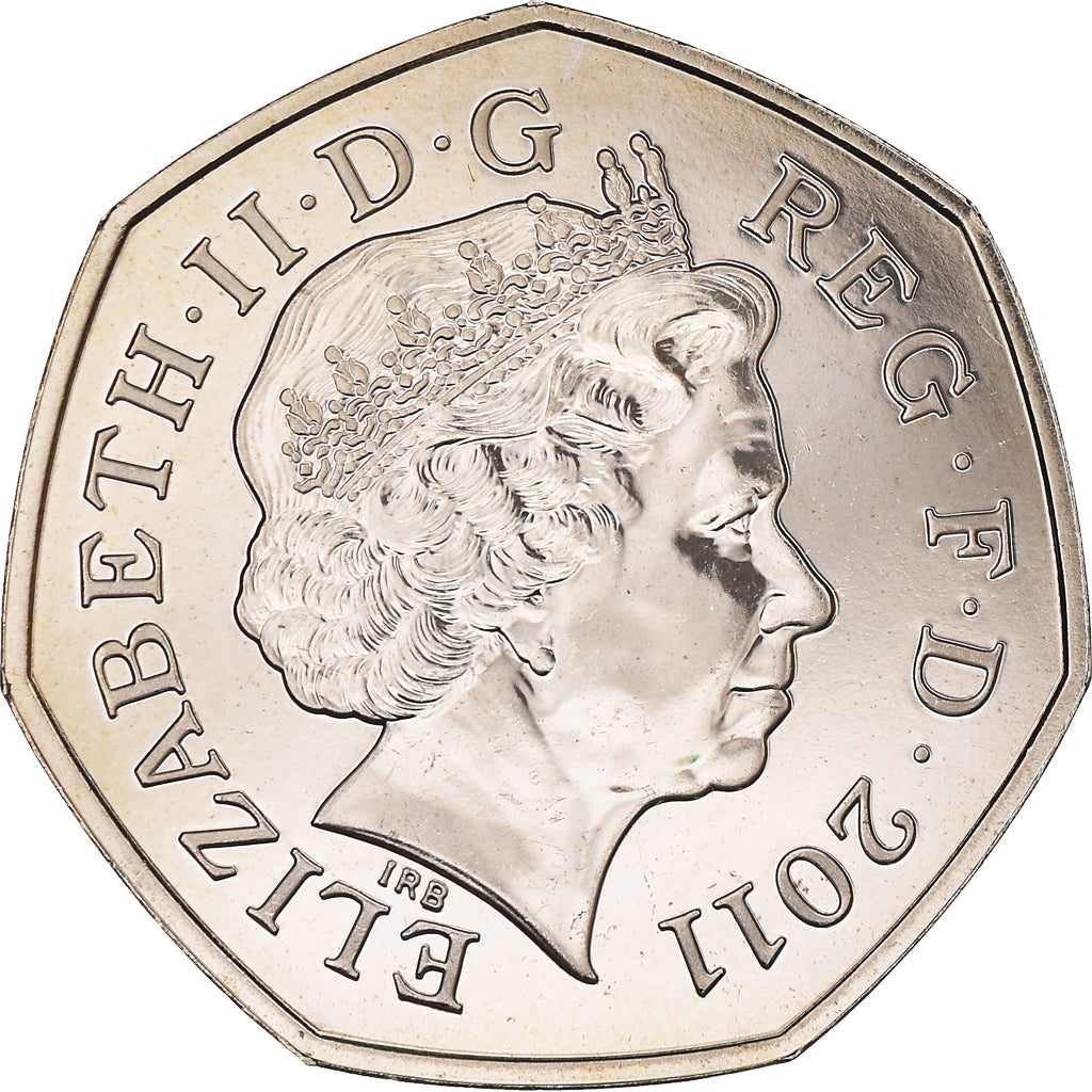 Moneta, Gran Bretagna, Elizabeth II, Badminton, 50 Pence, 2011, British Royal