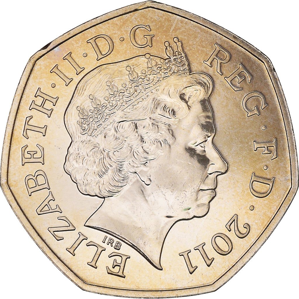 Coin, Great Britain, Elizabeth II, Modern Pentathlon, 50 Pence, 2011, British