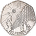 Moneta, Gran Bretagna, Elizabeth II, Volleyball, 50 Pence, 2011, British Royal