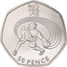 Moneta, Gran Bretagna, Elizabeth II, Goalball, 50 Pence, 2011, British Royal