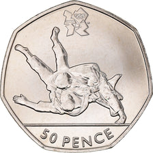 Moneta, Gran Bretagna, Elizabeth II, Judo, 50 Pence, 2011, British Royal Mint