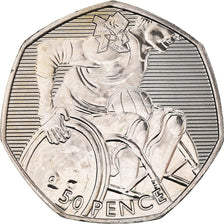 Coin, Great Britain, Elizabeth II, Wheelchair Rugby, 50 Pence, 2011, British