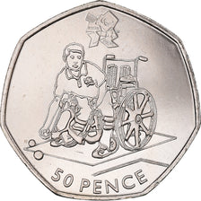Coin, Great Britain, Elizabeth II, Boccia, 50 Pence, 2011, British Royal Mint