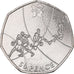 Coin, Great Britain, Elizabeth II, Basketball, 50 Pence, 2011, British Royal
