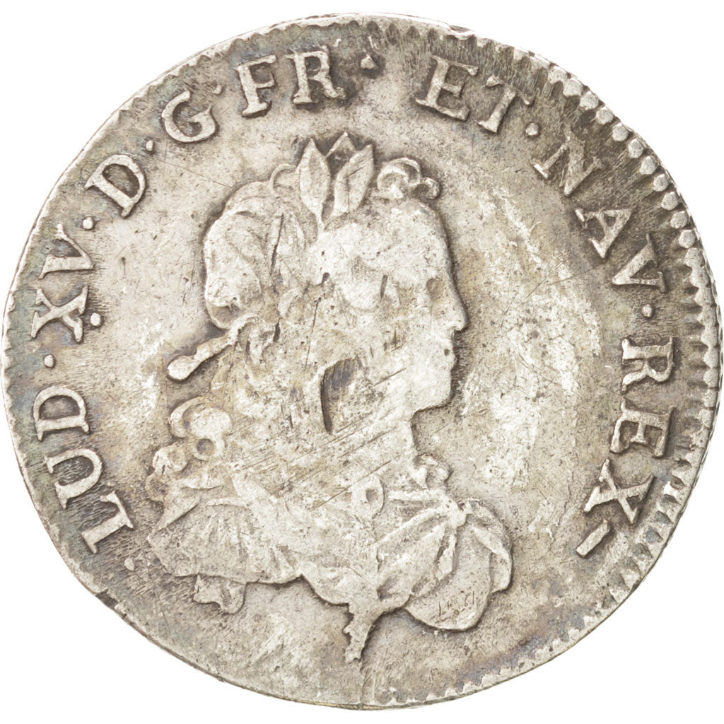 Francia, Louis XV, 1/3 Écu de France, 1/3 Ecu, 1721, Lille, MB+, Argento, KM...