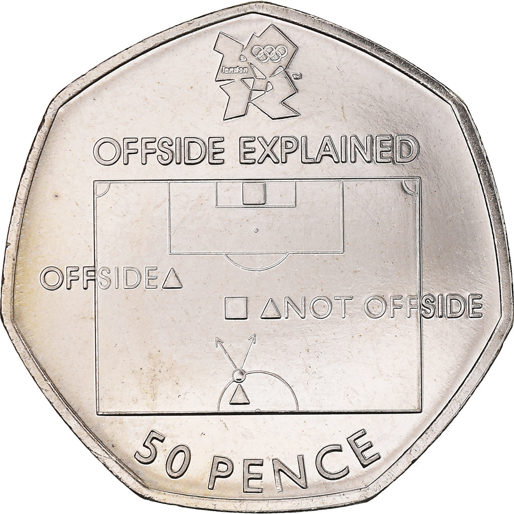 Münze, Großbritannien, Elizabeth II, Football (Soccer), 50 Pence, 2011