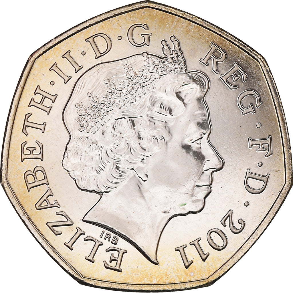 Münze, Großbritannien, Elizabeth II, Football (Soccer), 50 Pence, 2011