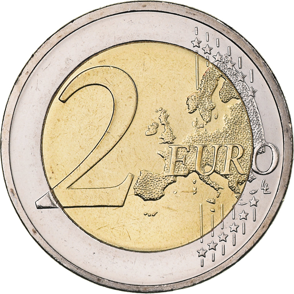 Greece, 2 Euro, Teotokoupolos, 2014, Iridescent, MS(63), Bi-Metallic, KM:New