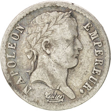 FRANCE, Napoléon I, 1/2 Franc, 1808, Paris, KM #680.1, VF(30-35), Silver, Gadour