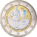 Greece, 2 Euro, Spyridon Louis, 2015, Athens, Iridescent, MS(63), Bi-Metallic