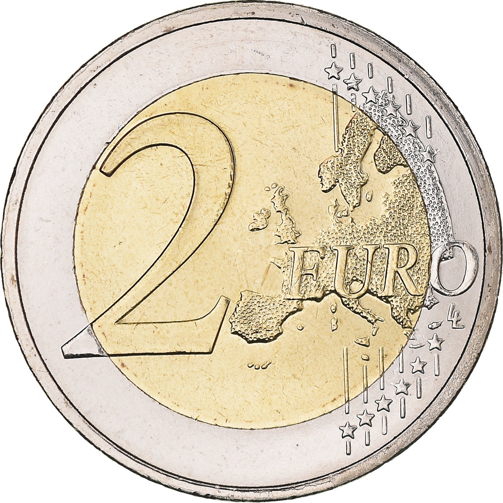 Greece, 2 Euro, Spyridon Louis, 2015, Athens, Iridescent, MS(63), Bi-Metallic