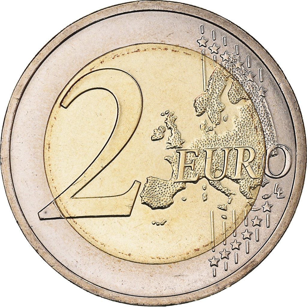 Portugal, 2 Euro, Olympic Games, 2016, Lisbon, Iridescent, MS(63), Bi-Metallic