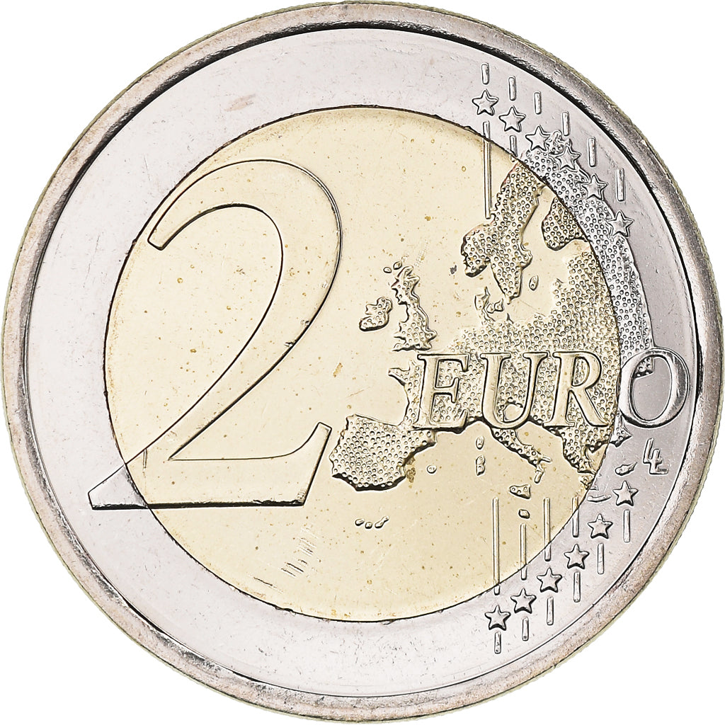 Finland, 2 Euro, Akseli Gallen-Kallela, 2015, Vantaa, Iridescent, MS(63)