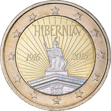 Irlanda, 2 Euro, Hibernia, 2016, Iridescent, SC, Bimetálico, KM:88