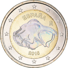 Spain, 2 Euro, UNESCO heritage mondial, 2015, Iridescent, MS(63), Bi-Metallic