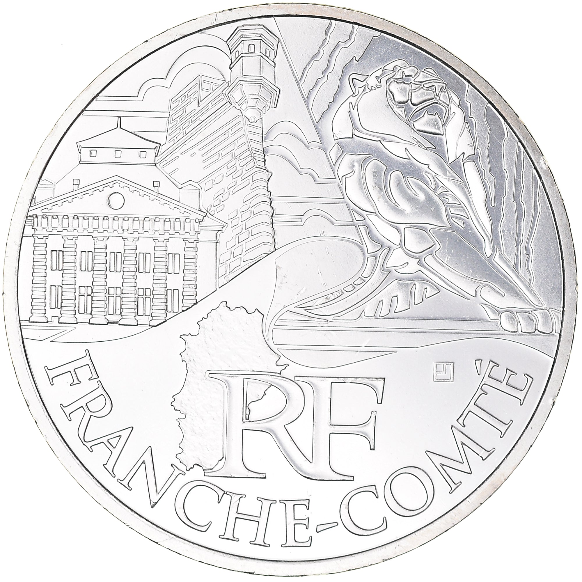 France, 10 Euro, Franche-Comté, Euros des régions, 2011, Paris, MS(63)