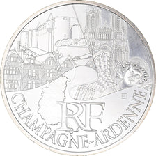 France, 10 Euro, Champagne-Ardenne, Euros des régions, 2011, FDC, SPL+, Argent
