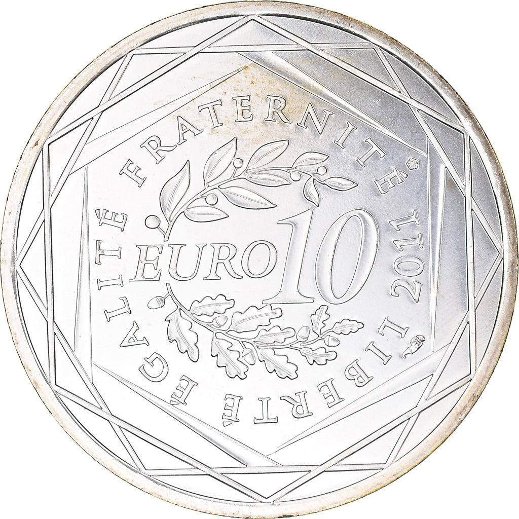France, 10 Euro, Champagne-Ardenne, Euros des régions, 2011, FDC, SPL+, Argent