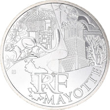 France, 10 Euro, Mayotte, 2011, Paris, MS(64), Silver, KM:1726