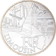 France, 10 Euro, Limousin, 2011, Paris, MS(65-70), Silver, KM:1742
