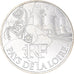 France, 10 Euro, 2011, Paris, Pays De La Loire, MS(64), Silver, KM:1746