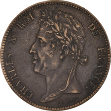 Coin, FRENCH COLONIES, Charles X, 5 Centimes, 1825, Paris, EF(40-45), Bronze