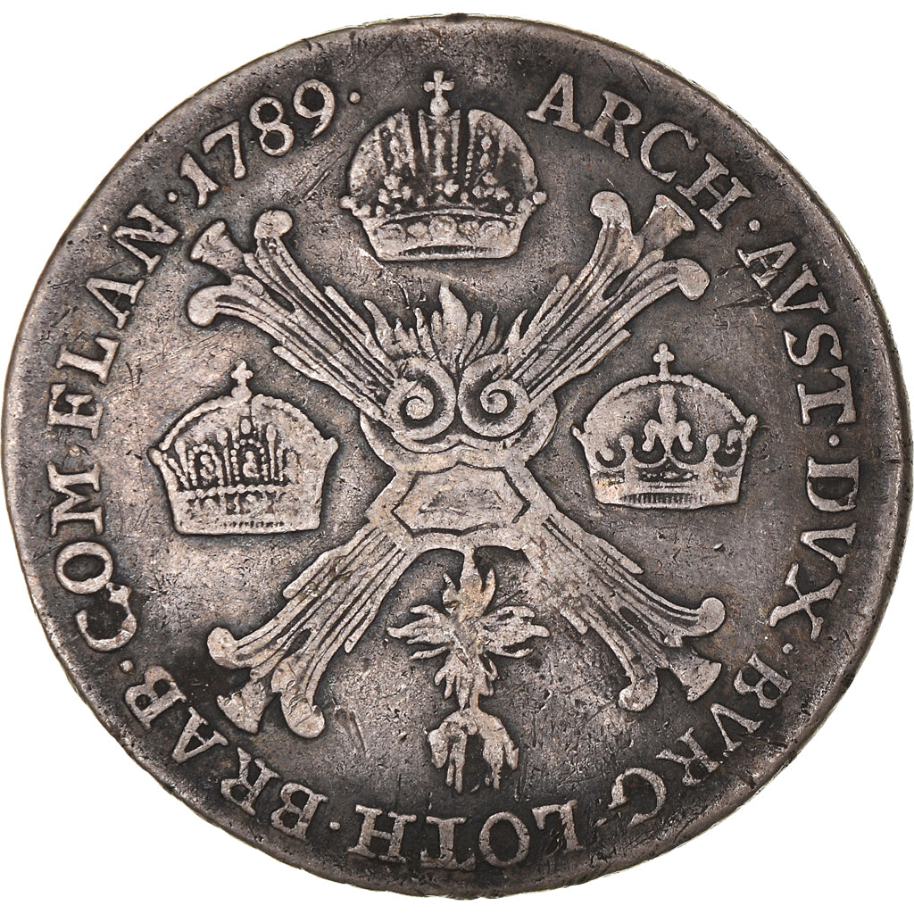 Coin, AUSTRIAN NETHERLANDS, Joseph II, 1/4 Kronenthaler, 1789, Kremnitz