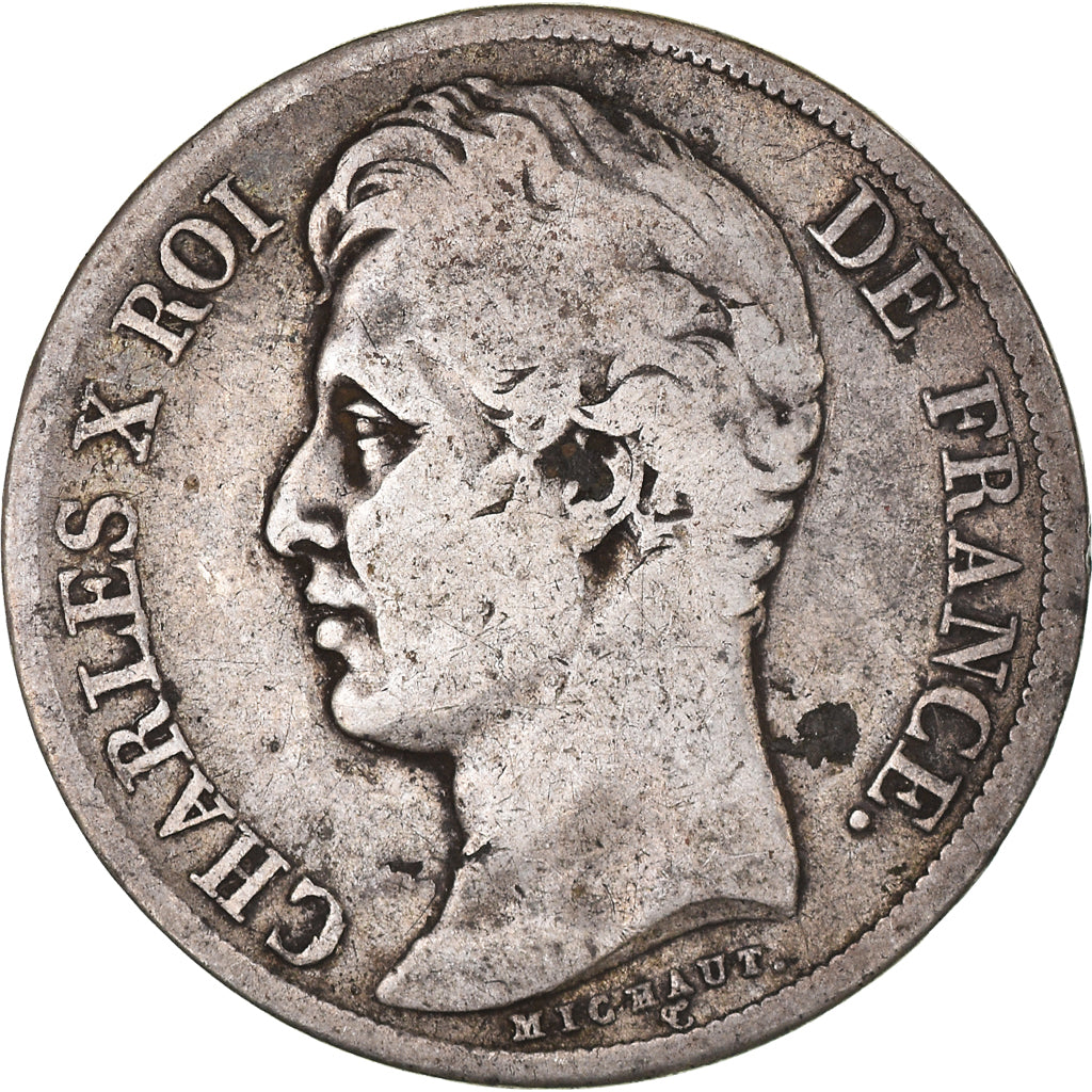 Coin, France, Charles X, 2 Francs, 1829, Marseille, VF(30-35), Silver, KM:725.10