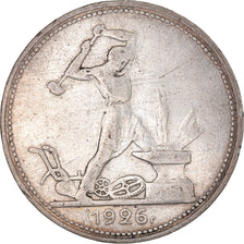Monnaie, Russie, URSS, 50 Kopeks, 1926, Leningrad, TTB, Argent, KM:89.2