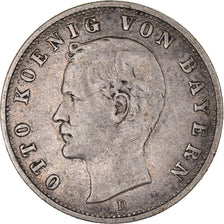 Coin, German States, BAVARIA, Otto, 2 Mark, 1908, Munich, EF(40-45), Silver