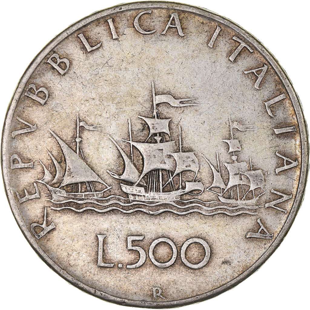 Coin, Italy, 500 Lire, 1960, Rome, EF(40-45), Silver, KM:98