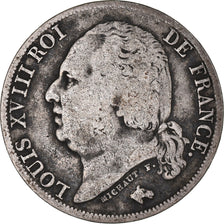 Munten, Frankrijk, Louis XVIII, Louis XVIII, Franc, 1823, Paris, FR, Zilver