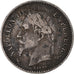 Moneda, Francia, Napoleon III, Napoléon III, 50 Centimes, 1867, Bordeaux, BC+
