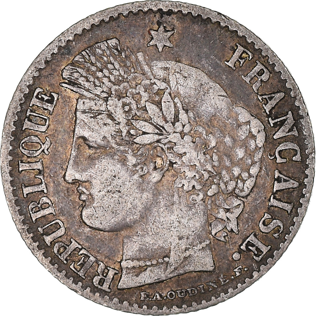 Monnaie, France, Cérès, 20 Centimes, 1850, Paris, TB+, Argent, KM:758.1, Le