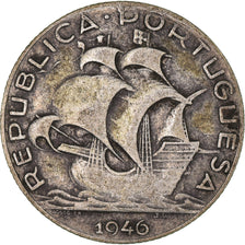 Coin, Portugal, 2-1/2 Escudos, 1946, VF(30-35), Silver, KM:580