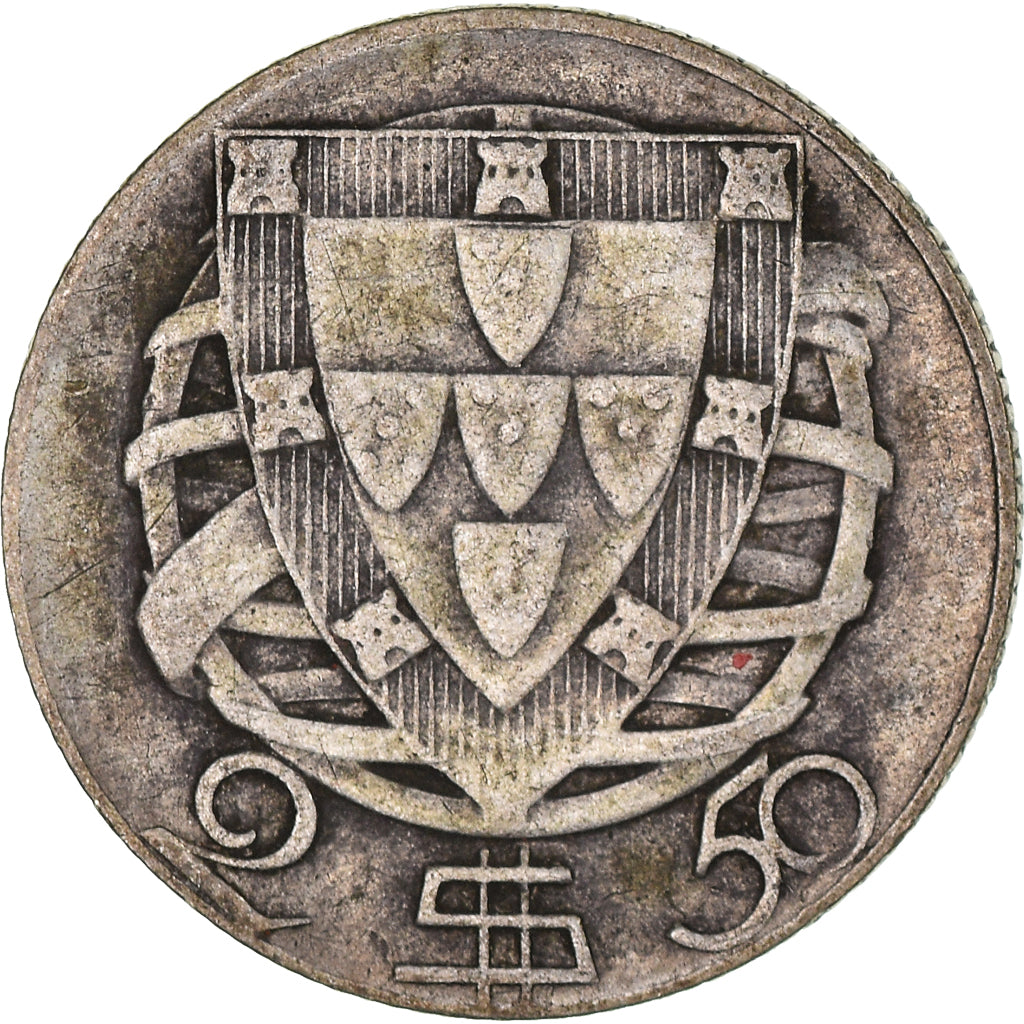 Coin, Portugal, 2-1/2 Escudos, 1946, VF(30-35), Silver, KM:580