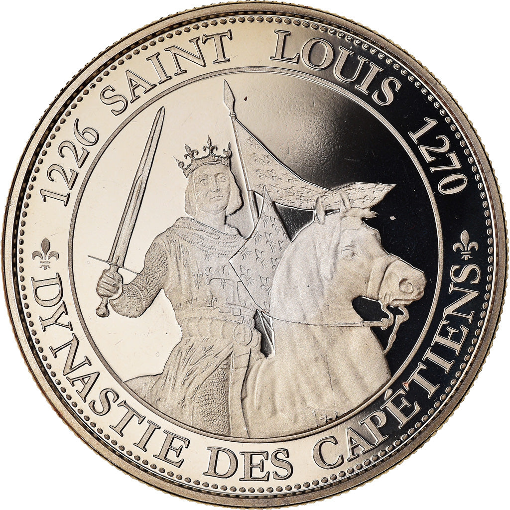 France, Medal, Les Rois de France, Saint Louis, History, MS(65-70)