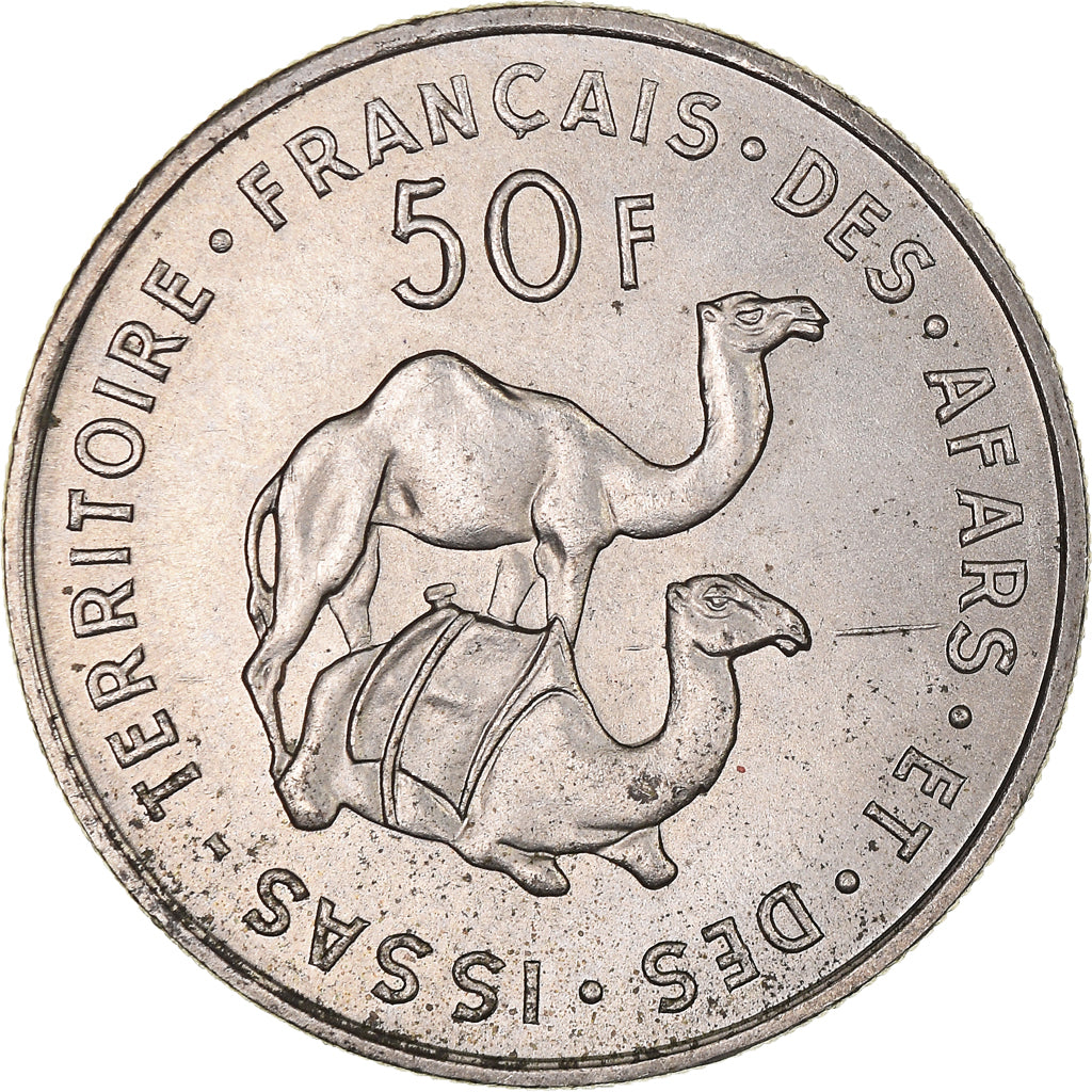 Münze, FRENCH AFARS & ISSAS, 50 Francs, 1970, Paris, SS, Kupfer-Nickel, KM:18