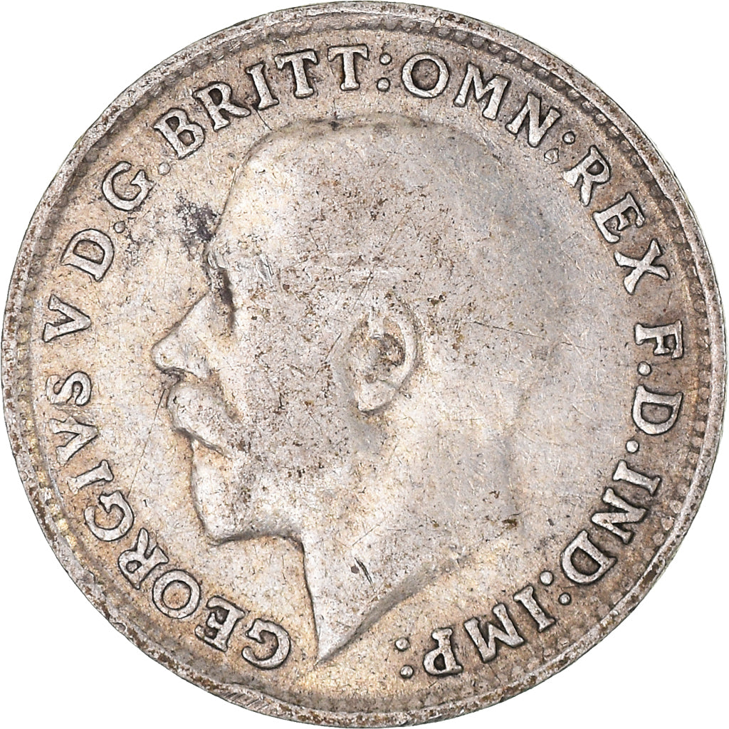 Coin, Great Britain, George V, 3 Pence, 1916, EF(40-45), Silver, KM:813