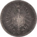 Coin, GERMANY - EMPIRE, Wilhelm I, 20 Pfennig, 1876, Munich, VF(20-25), Silver