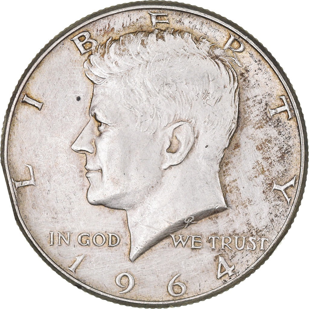 Coin, United States, Kennedy Half Dollar, Half Dollar, 1964, U.S. Mint